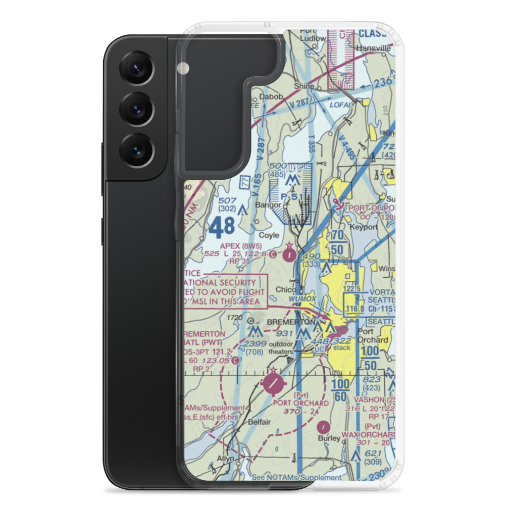 Apex Airpark (8W5) VFR Sectional Samsung Case Samsung Galaxy S22 Plus model shown