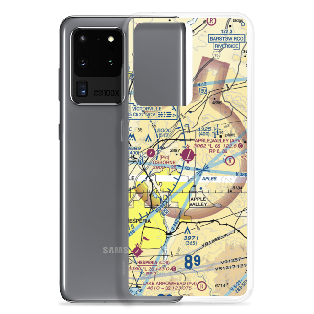 Apple Valley Airport (APV) VFR Sectional Samsung Case Samsung Galaxy S20 Ultra model shown