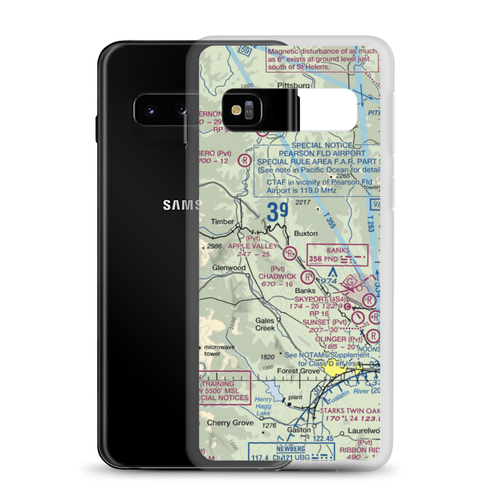 Apple Valley Airport (OR61) VFR Sectional Samsung Case Samsung Galaxy S10 model shown