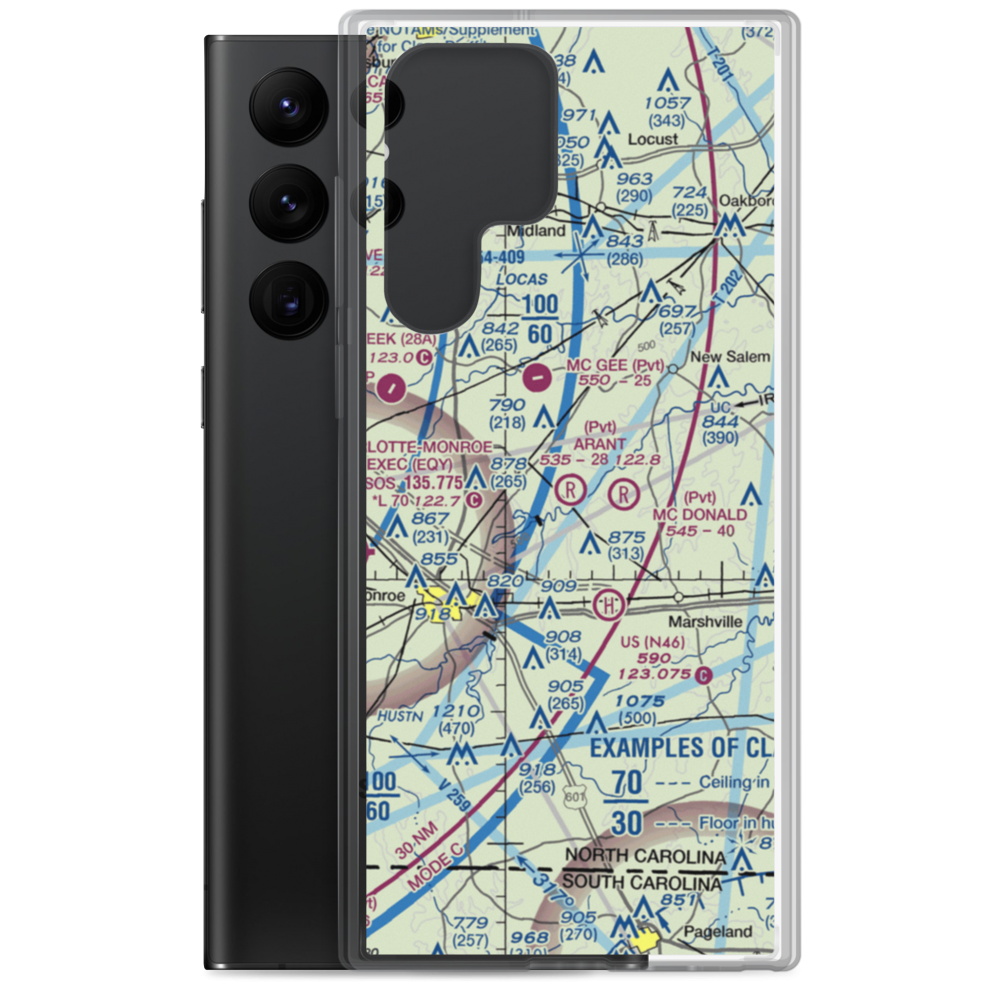 Arant Airport (1NC6) VFR Sectional Samsung Case Samsung Galaxy S22 Ultra model shown