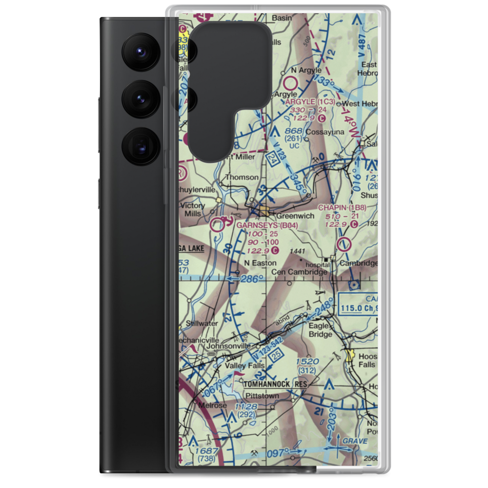 Archdale Meadows Airport (NY63) VFR Sectional Samsung Case Samsung Galaxy S22 Ultra model shown