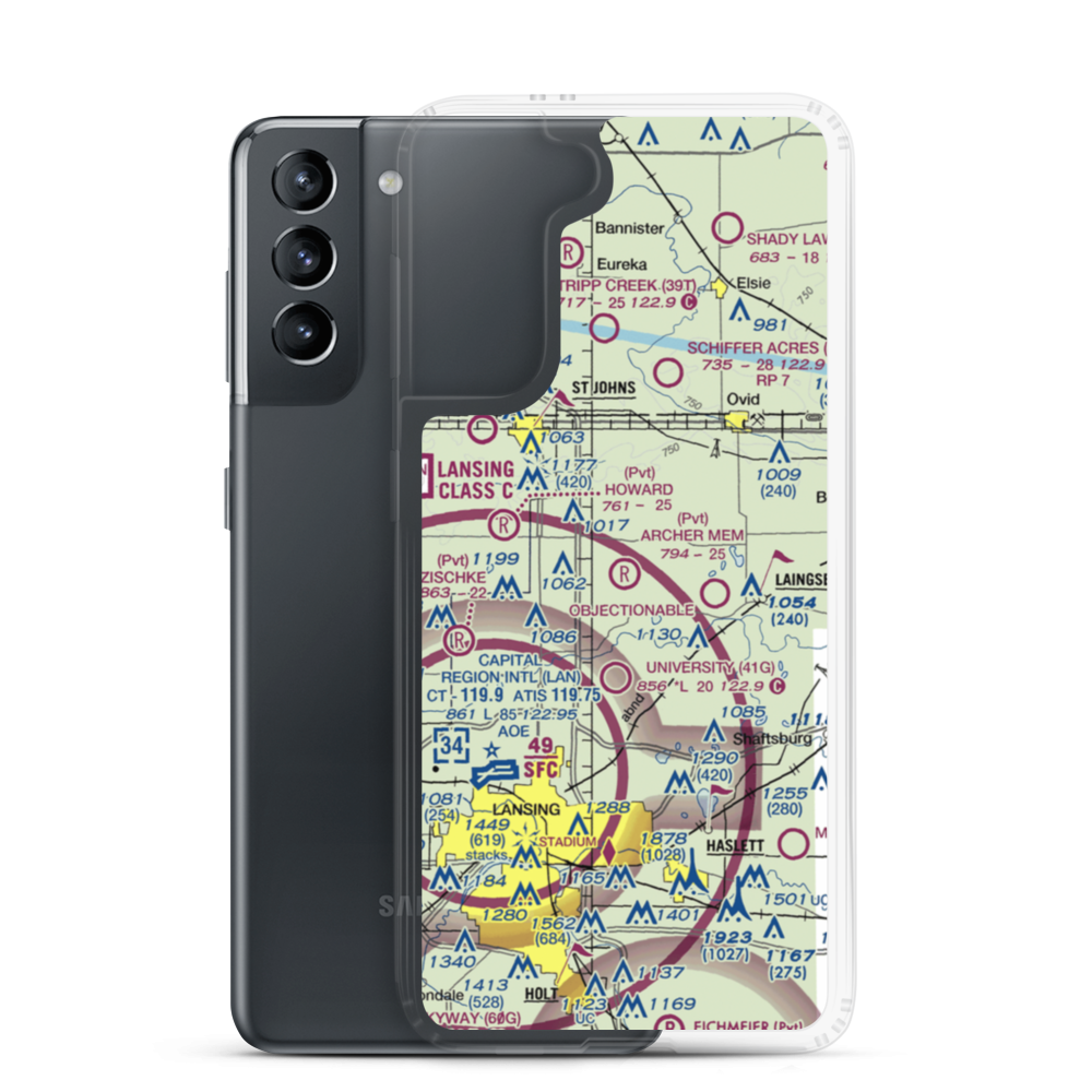 Archer Memorial Field (2S3) VFR Sectional Samsung Case Samsung Galaxy S21 model shown