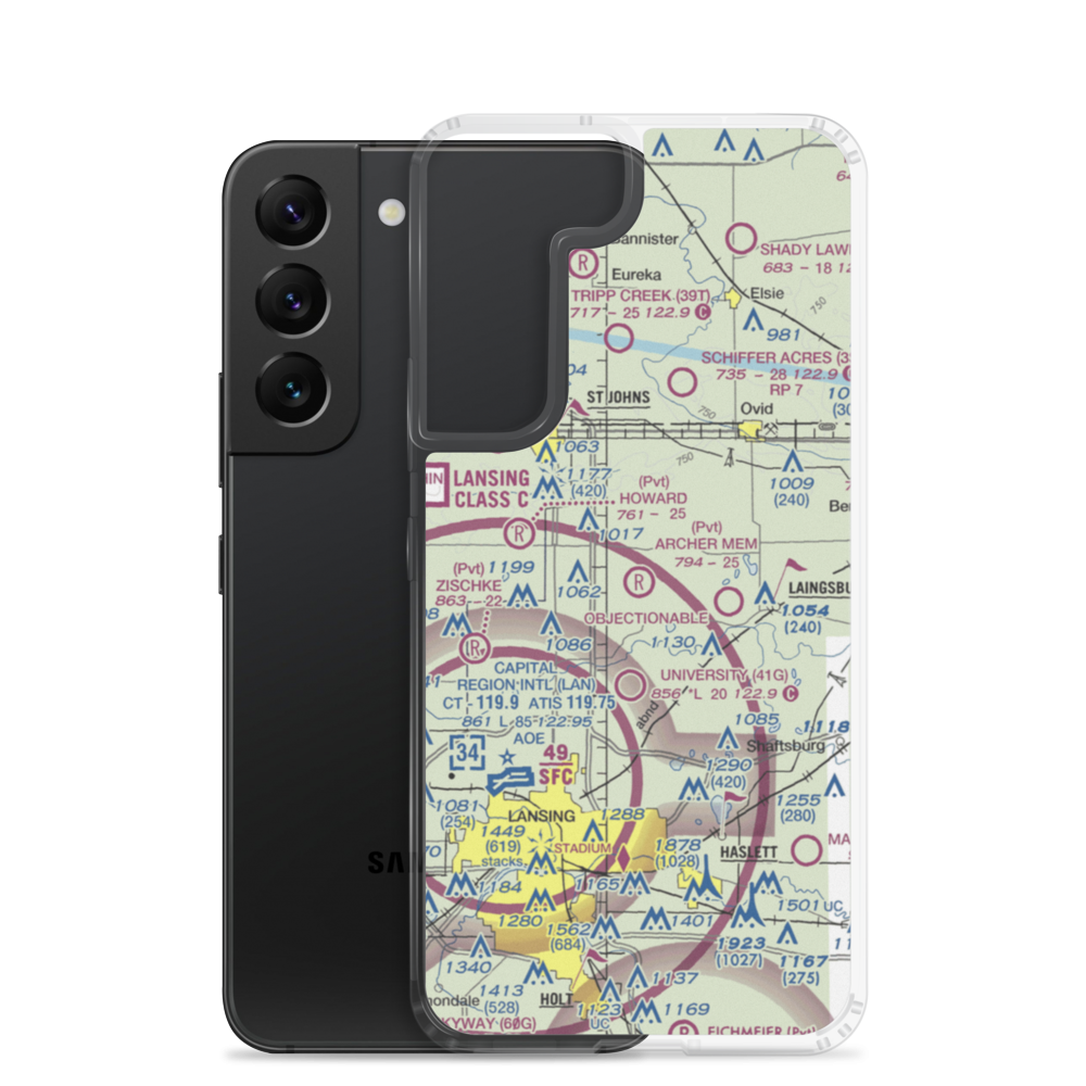 Archer Memorial Field (2S3) VFR Sectional Samsung Case Samsung Galaxy S22 model shown