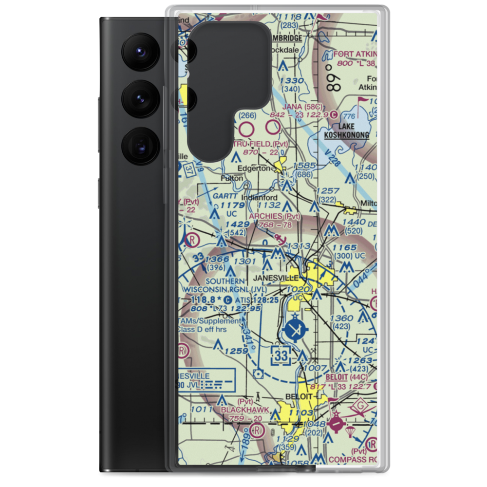 Archie's Seaplane Base (WS01) VFR Sectional Samsung Case Samsung Galaxy S22 Ultra model shown