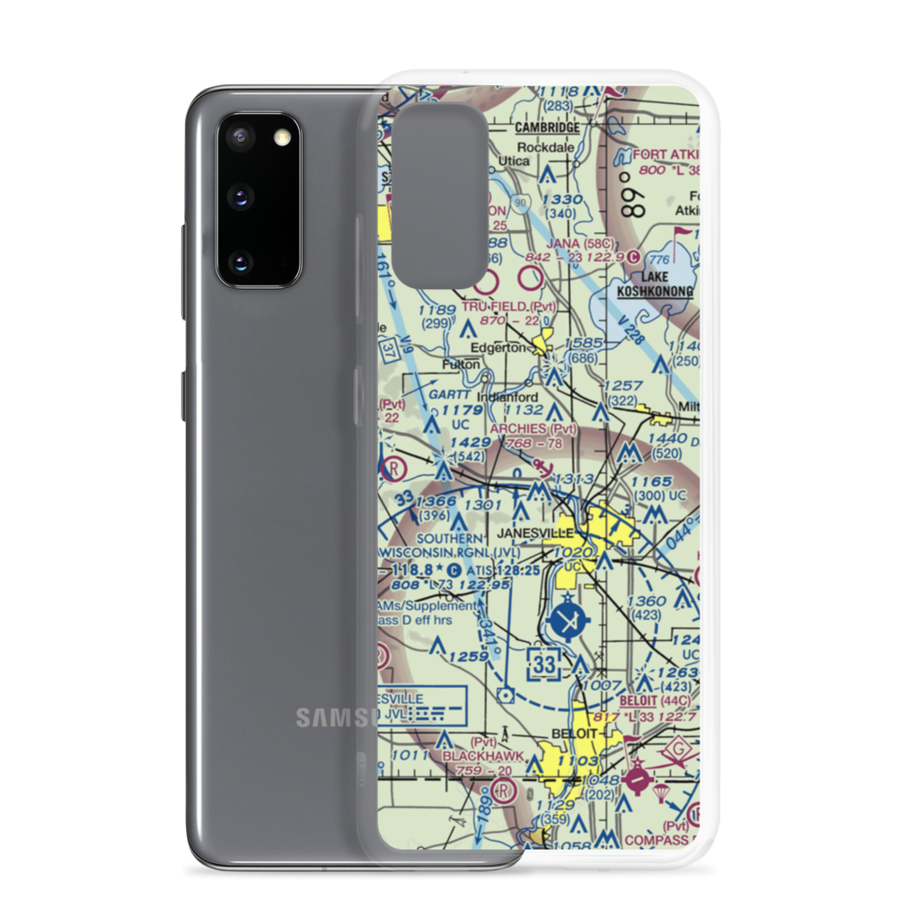 Archie's Seaplane Base (WS01) VFR Sectional Samsung Case Samsung Galaxy S20 model shown