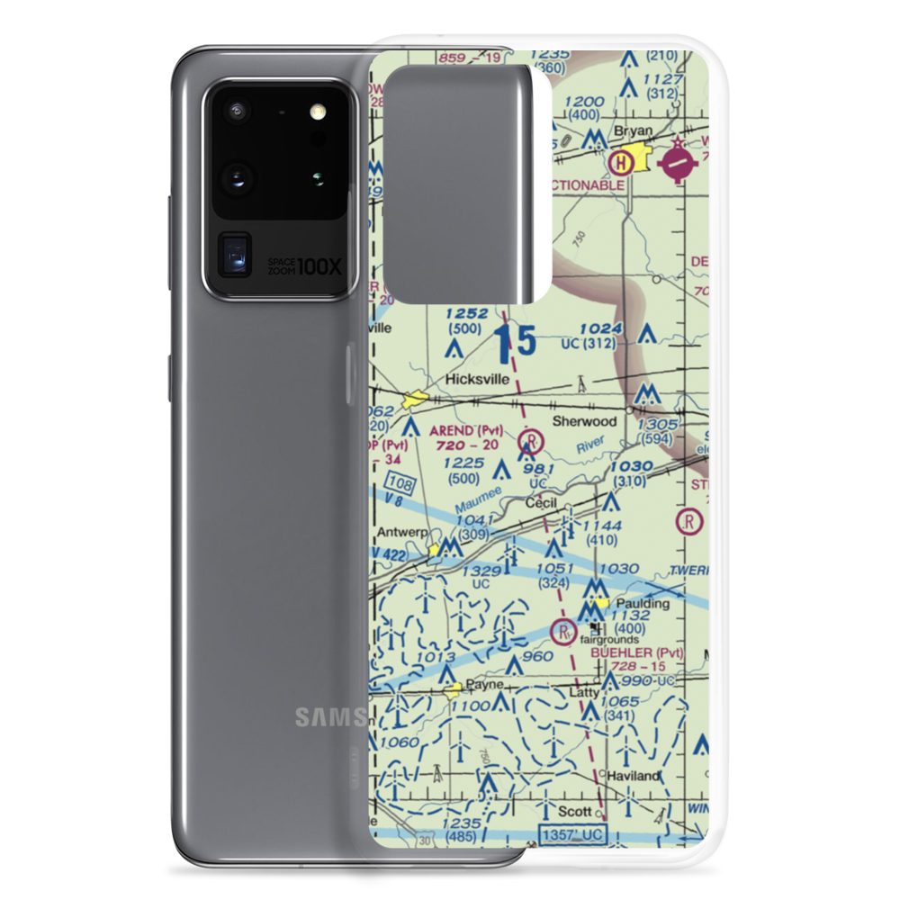 Arend Airport (34OH) VFR Sectional Samsung Case Samsung Galaxy S20 Ultra model shown