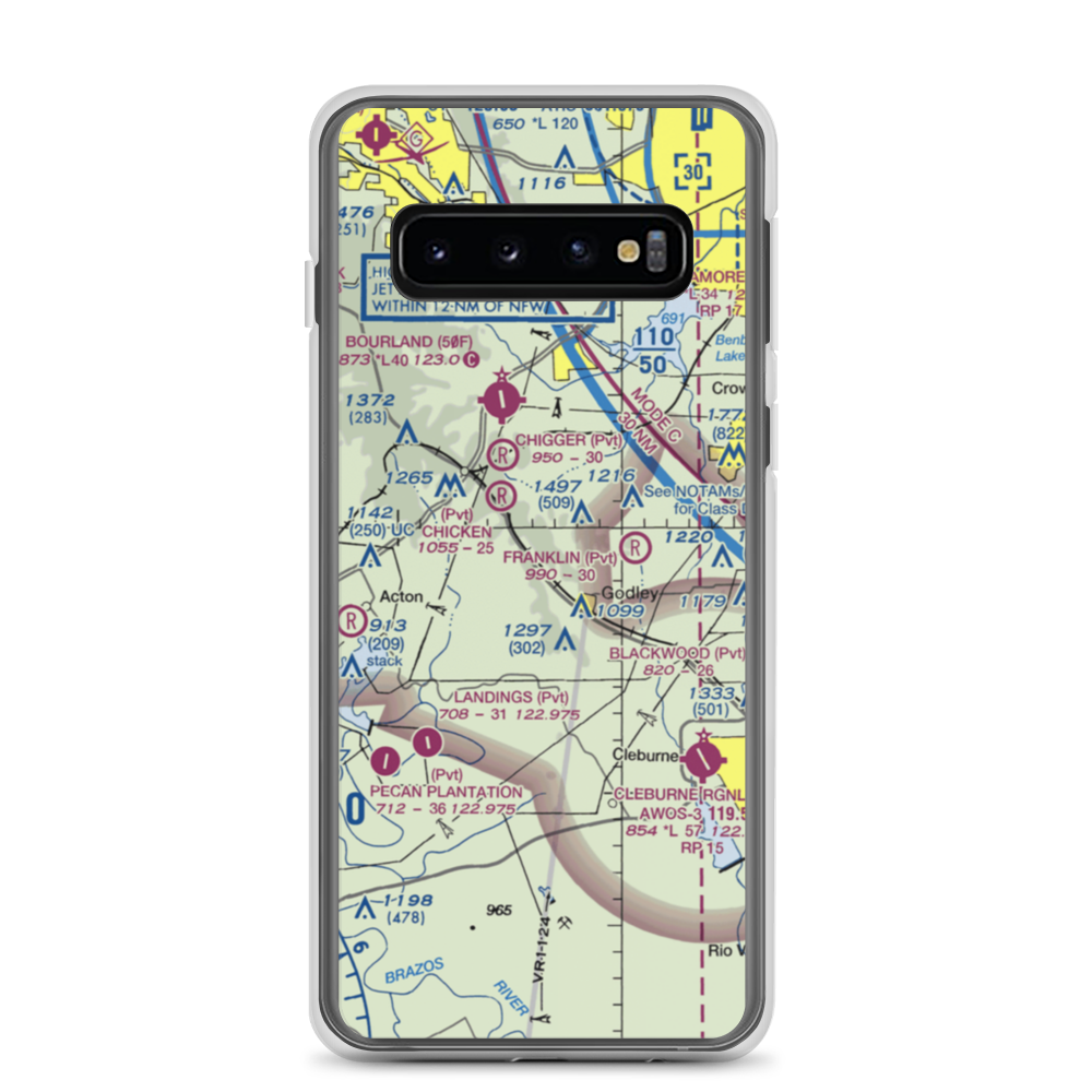 Aresti Aerodrome (TE02) VFR Sectional Samsung Case Samsung Galaxy S10 model shown
