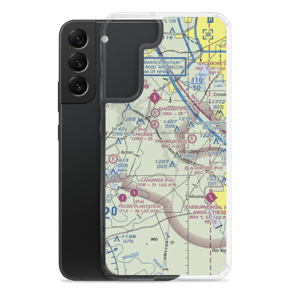 Aresti Aerodrome (TE02) VFR Sectional Samsung Case Samsung Galaxy S22 Plus model shown