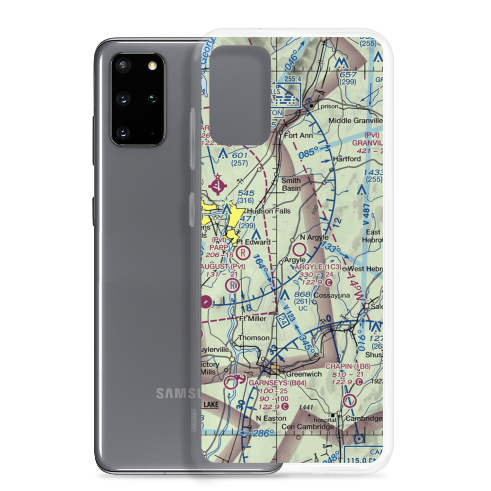 Argyle Airport (1C3) VFR Sectional Samsung Case Samsung Galaxy S20 Plus model shown