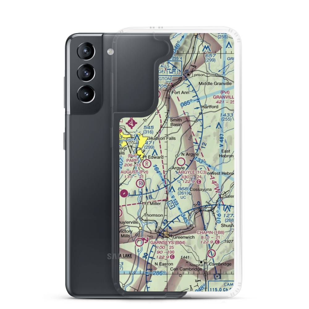 Argyle Airport (1C3) VFR Sectional Samsung Case Samsung Galaxy S21 model shown