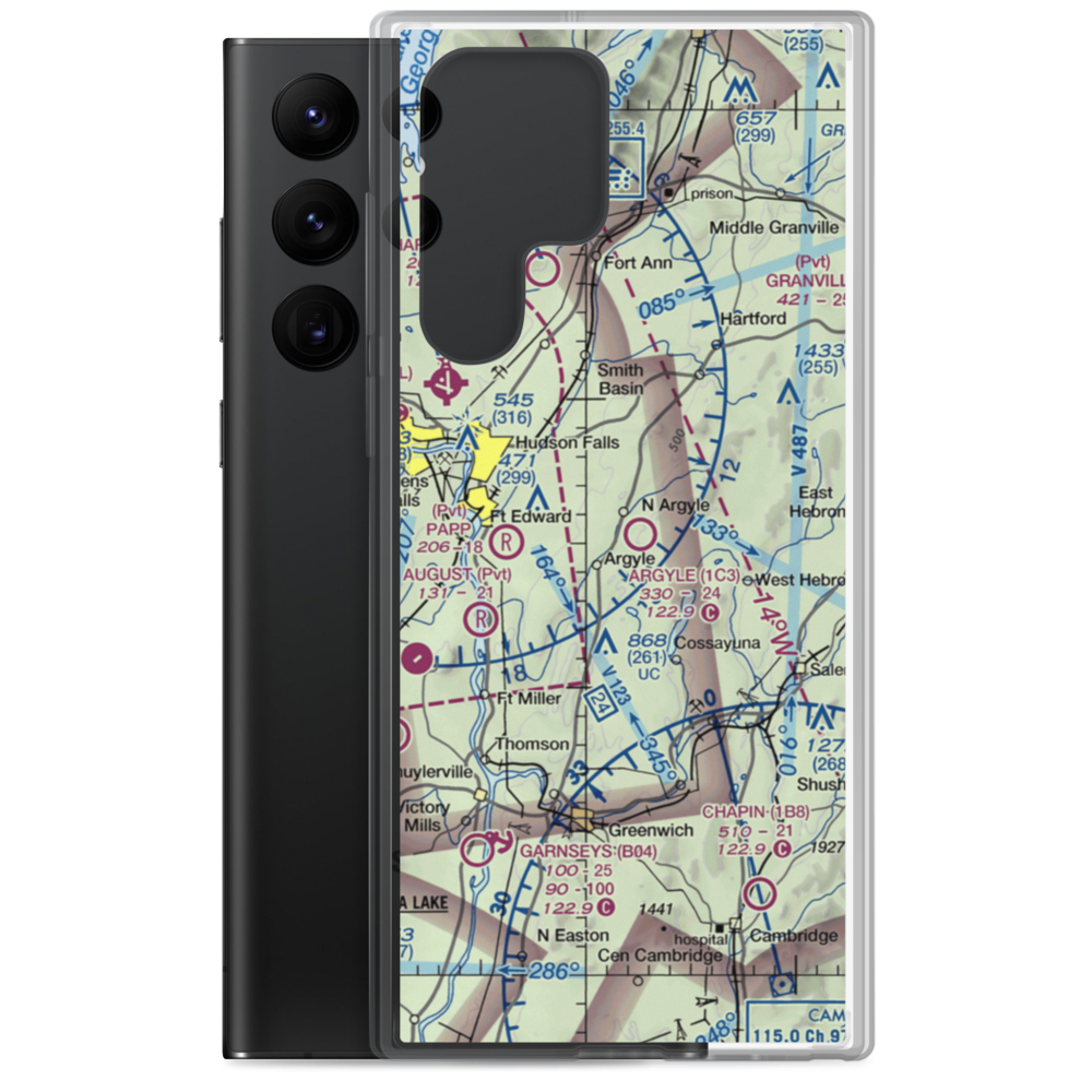 Argyle Airport (1C3) VFR Sectional Samsung Case Samsung Galaxy S22 Ultra model shown