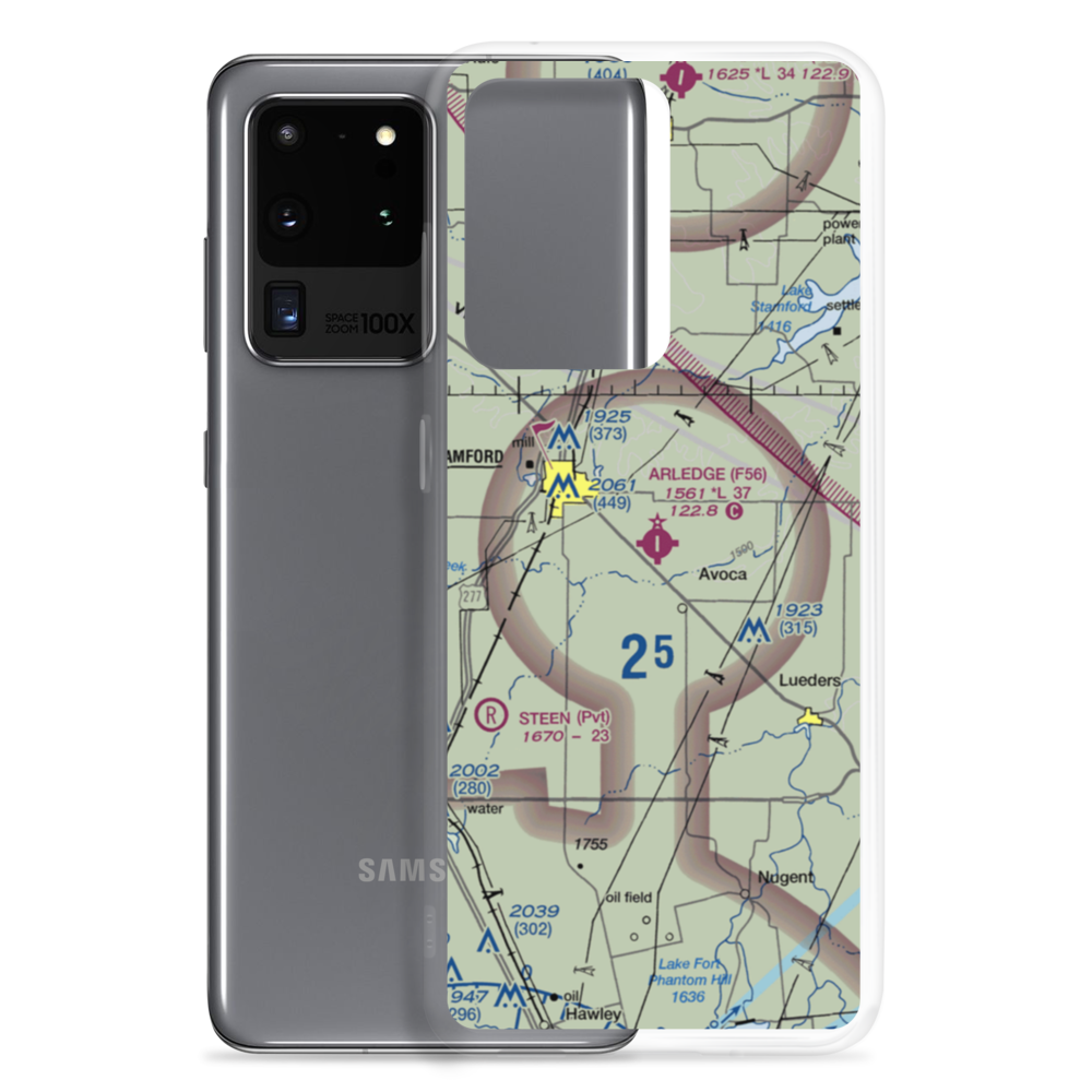 Arledge Field (F56) VFR Sectional Samsung Case Samsung Galaxy S20 Ultra model shown