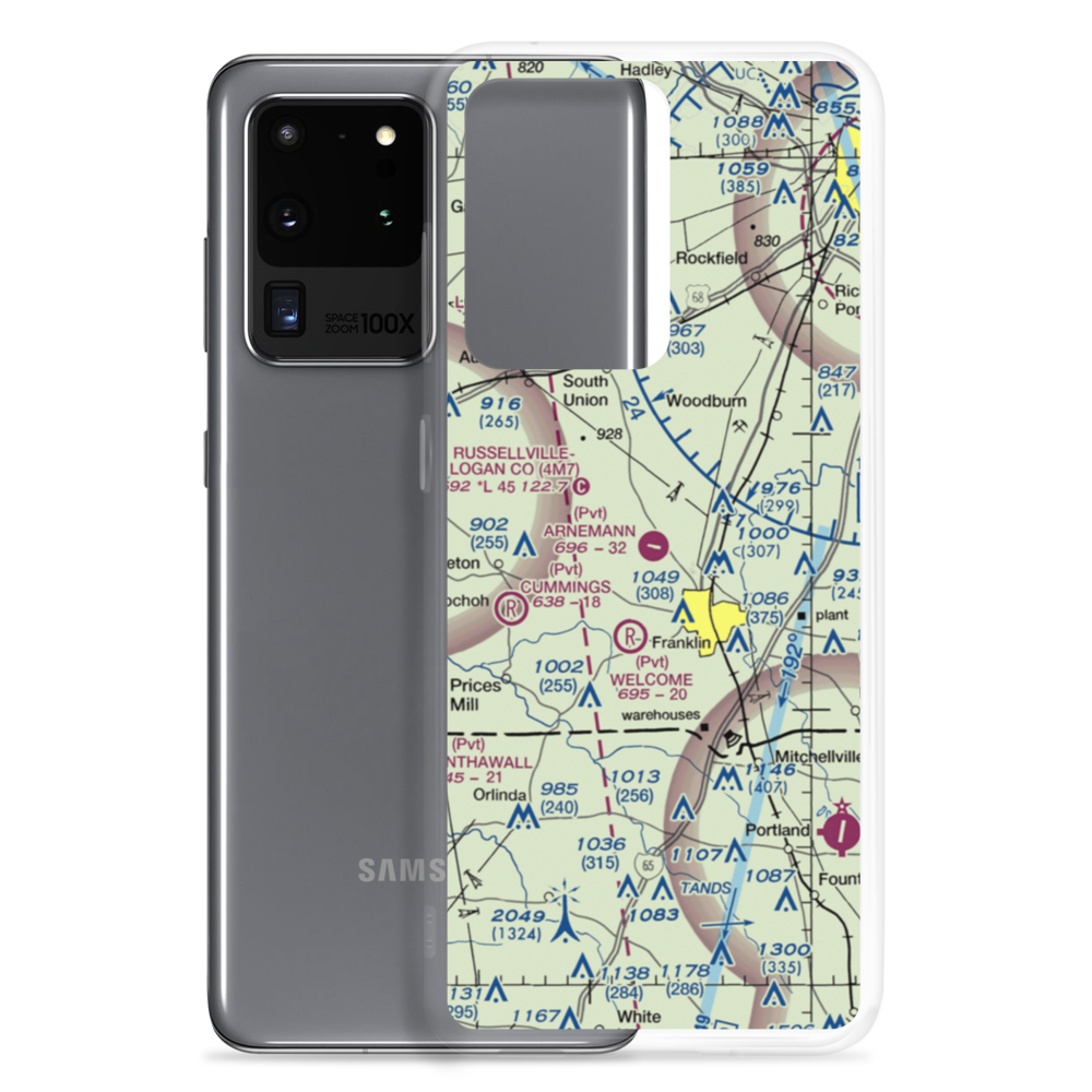 Arnemann Farms Airport (0KY1) VFR Sectional Samsung Case Samsung Galaxy S20 Ultra model shown