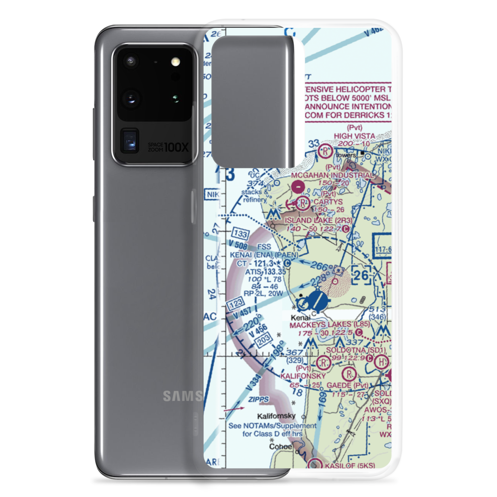 Arness Lake Airport (6Z1) VFR Sectional Samsung Case Samsung Galaxy S20 Ultra model shown
