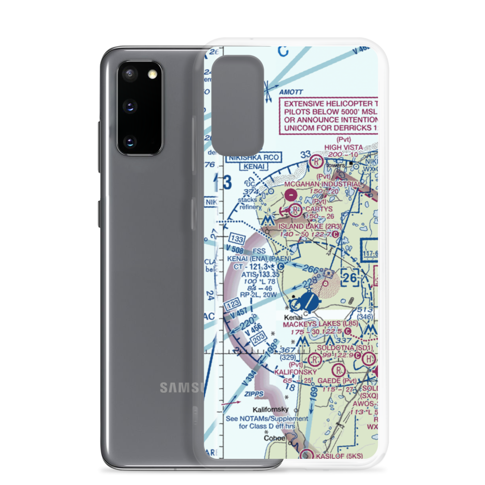 Arness Lake Airport (6Z1) VFR Sectional Samsung Case Samsung Galaxy S20 model shown