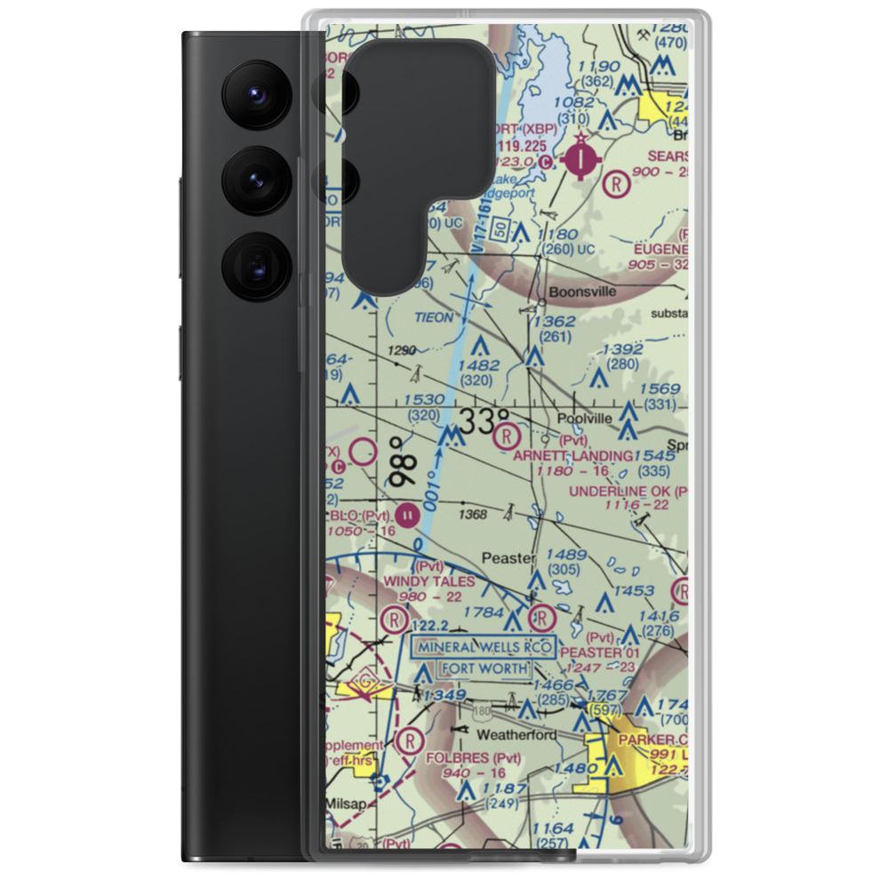 Arnett Landing Airport (27XA) VFR Sectional Samsung Case Samsung Galaxy S22 Ultra model shown
