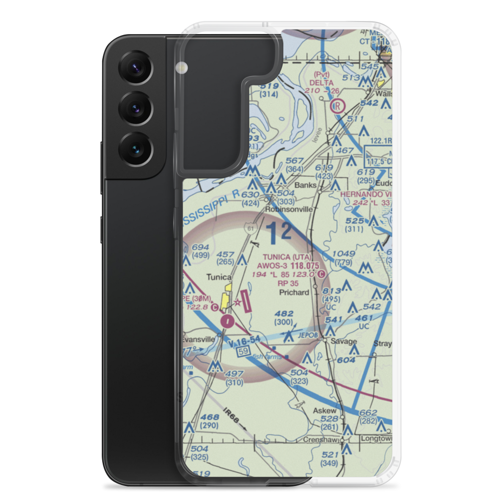 Arnold Field (4MS7) VFR Sectional Samsung Case Samsung Galaxy S22 Plus model shown