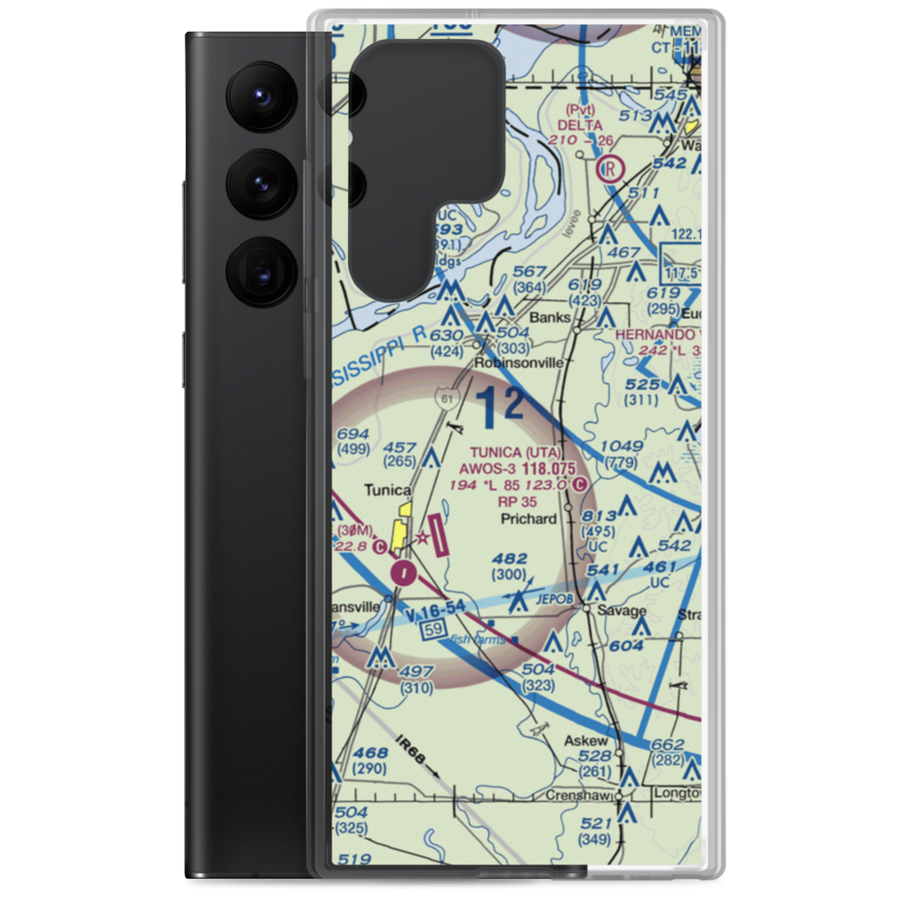 Arnold Field (4MS7) VFR Sectional Samsung Case Samsung Galaxy S22 Ultra model shown