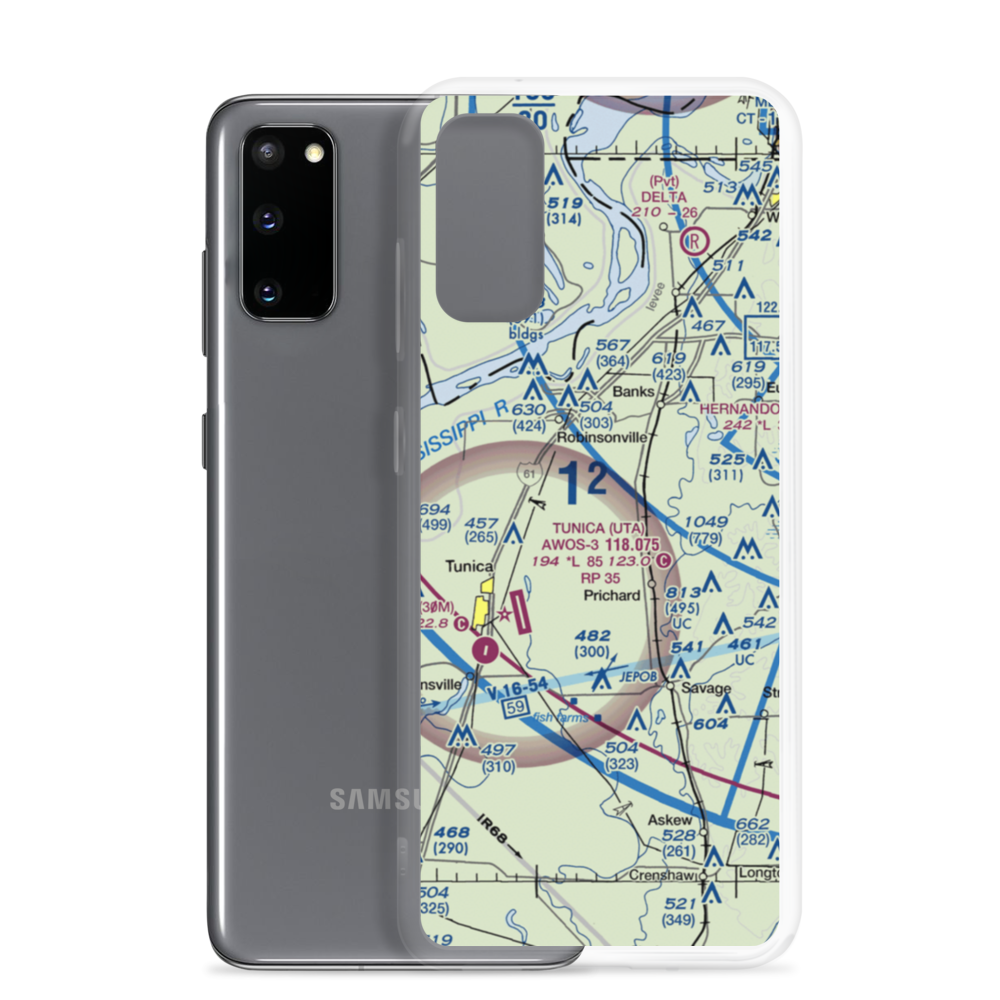 Arnold Field (4MS7) VFR Sectional Samsung Case Samsung Galaxy S20 model shown