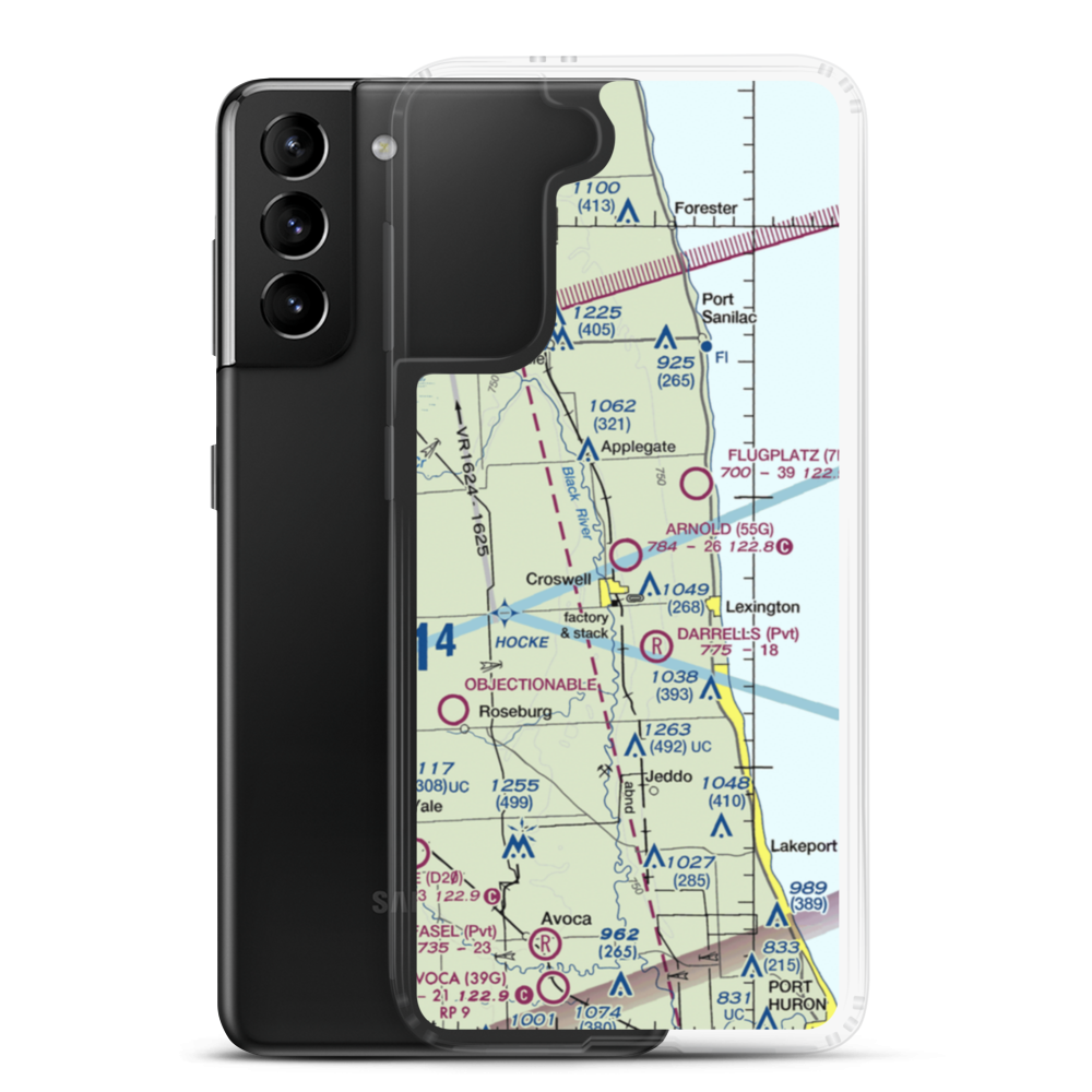 Arnold Field (55G) VFR Sectional Samsung Case Samsung Galaxy S21 Plus model shown
