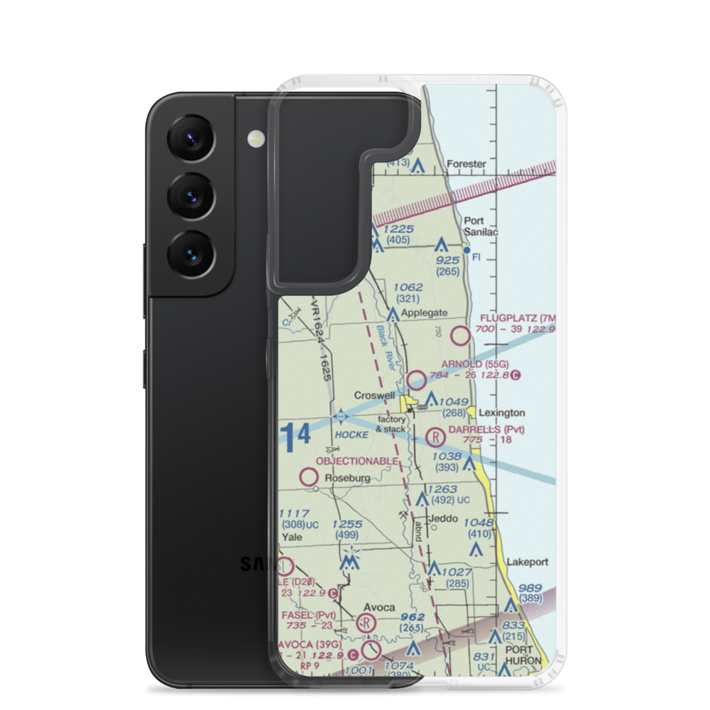 Arnold Field (55G) VFR Sectional Samsung Case Samsung Galaxy S22 model shown