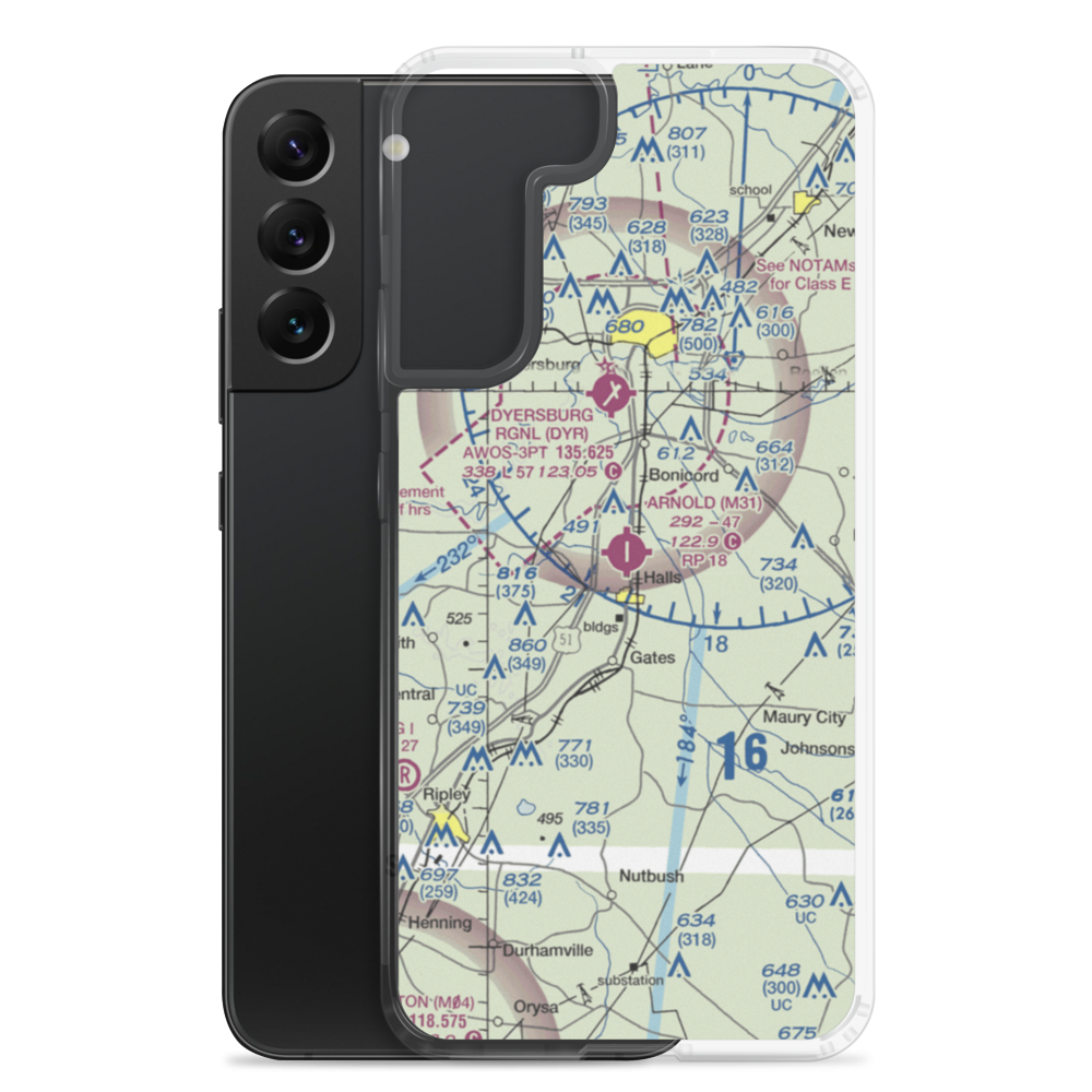 Arnold Field (M31) VFR Sectional Samsung Case Samsung Galaxy S22 Plus model shown