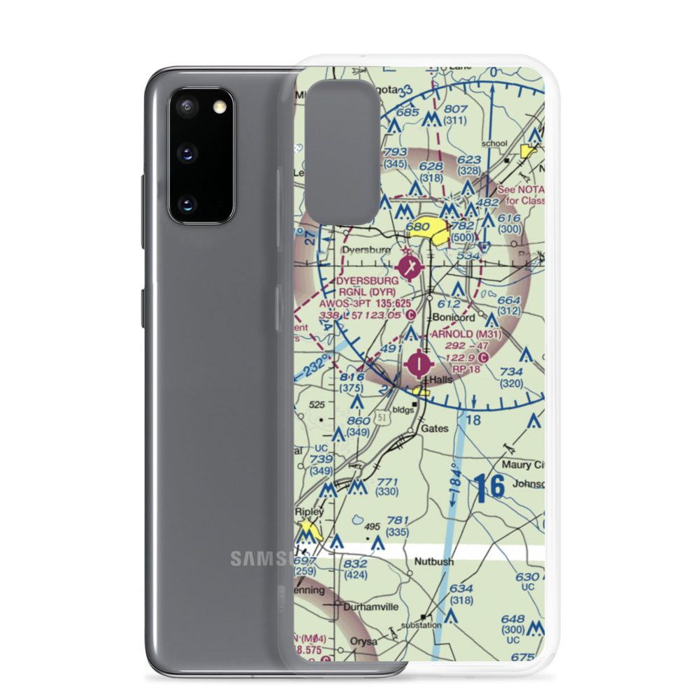 Arnold Field (M31) VFR Sectional Samsung Case Samsung Galaxy S20 model shown