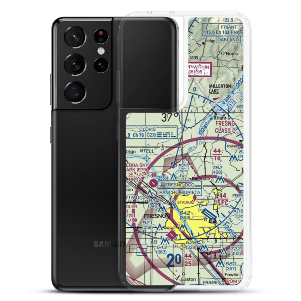 Arnold Ranch Airport (37CN) VFR Sectional Samsung Case Samsung Galaxy S21 Ultra model shown