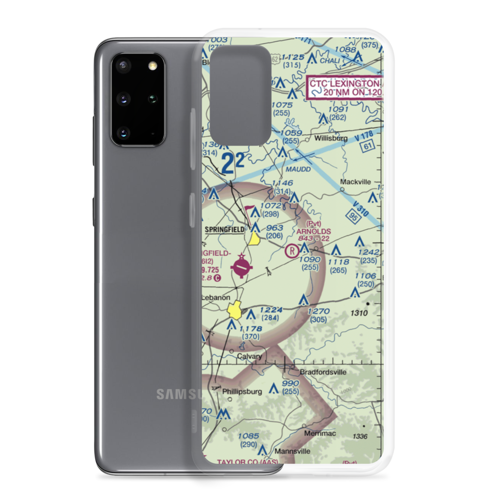 Arnolds Airport (36KY) VFR Sectional Samsung Case Samsung Galaxy S20 Plus model shown