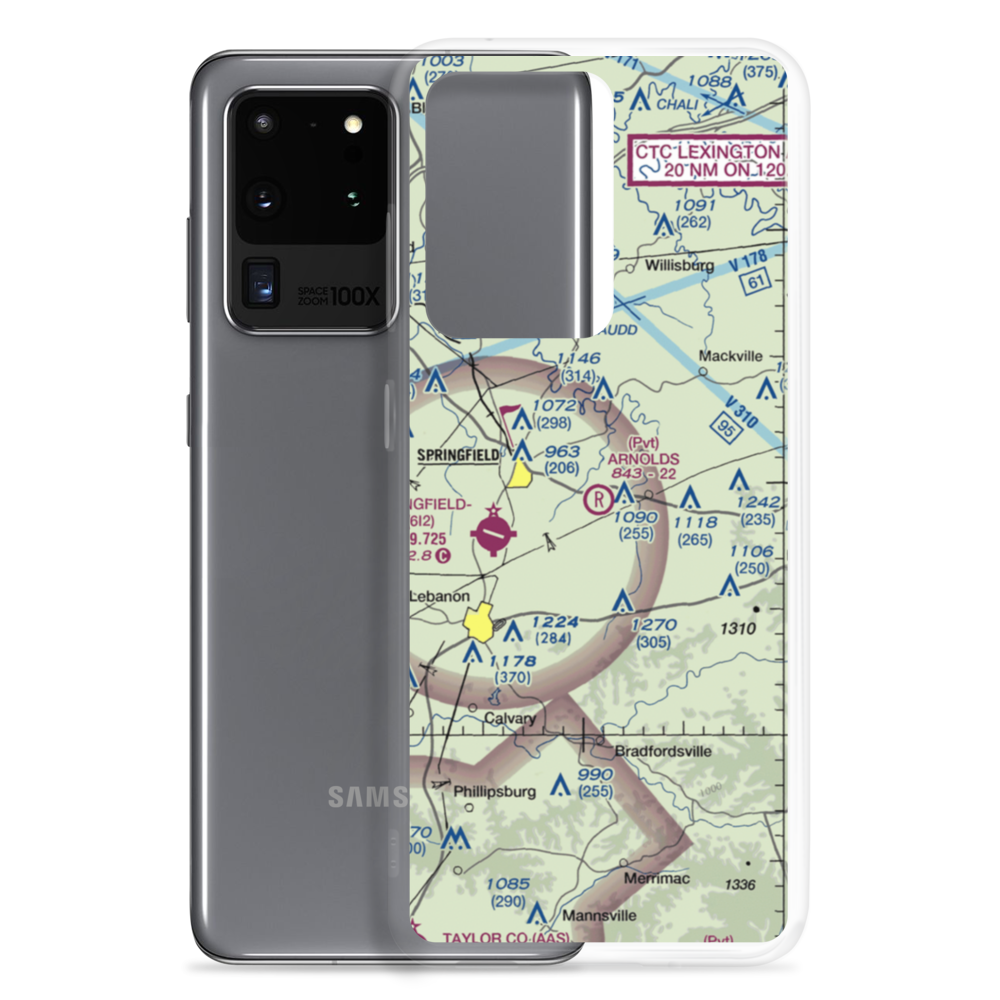 Arnolds Airport (36KY) VFR Sectional Samsung Case Samsung Galaxy S20 Ultra model shown