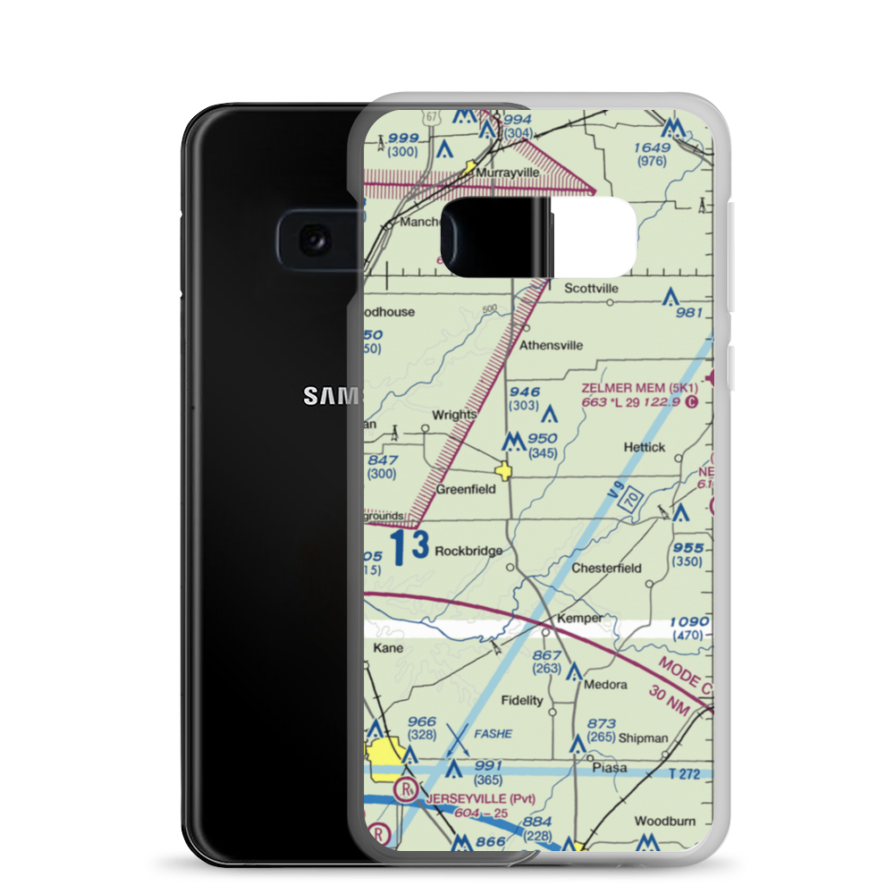 Arras RLA Restricted Landing Area (IS82) VFR Sectional Samsung Case Samsung Galaxy S10e model shown