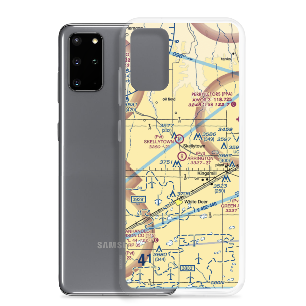 Arrington Ranch Airport (7XS5) VFR Sectional Samsung Case Samsung Galaxy S20 Plus model shown