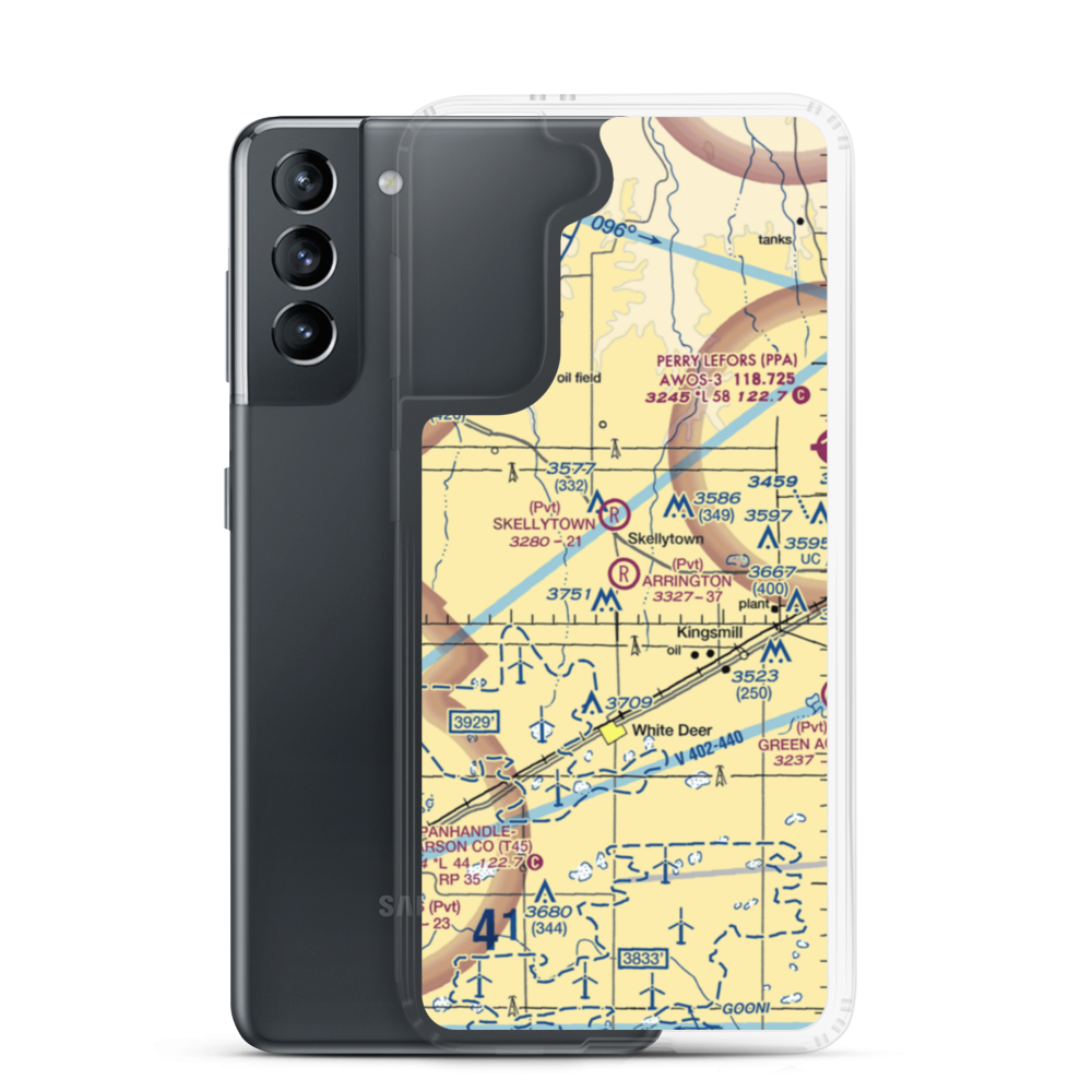 Arrington Ranch Airport (7XS5) VFR Sectional Samsung Case Samsung Galaxy S21 model shown