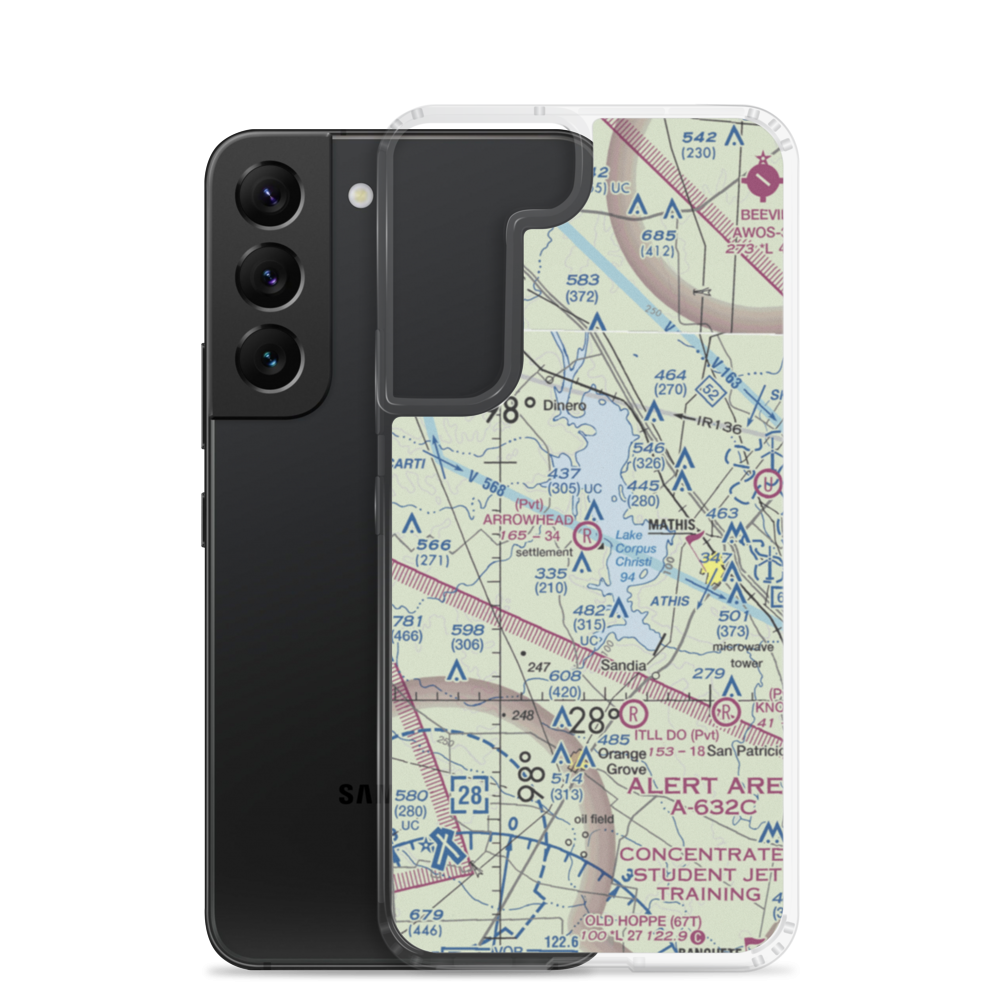 Arrowhead Airport (79TE) VFR Sectional Samsung Case Samsung Galaxy S22 model shown