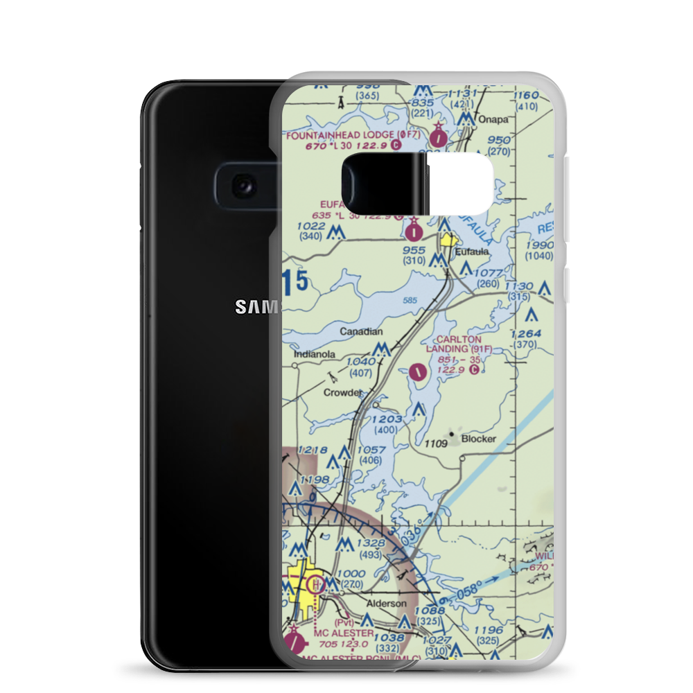 Arrowhead Airport (91F) VFR Sectional Samsung Case Samsung Galaxy S10e model shown