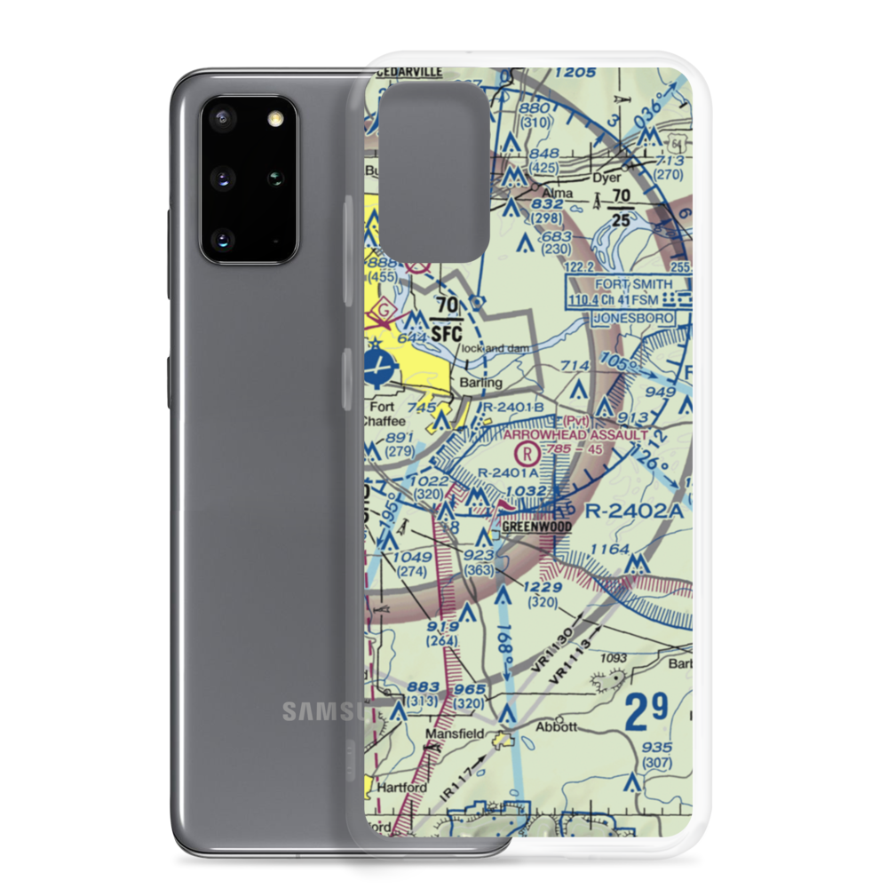 Arrowhead Assault Strip (AZU) VFR Sectional Samsung Case Samsung Galaxy S20 Plus model shown