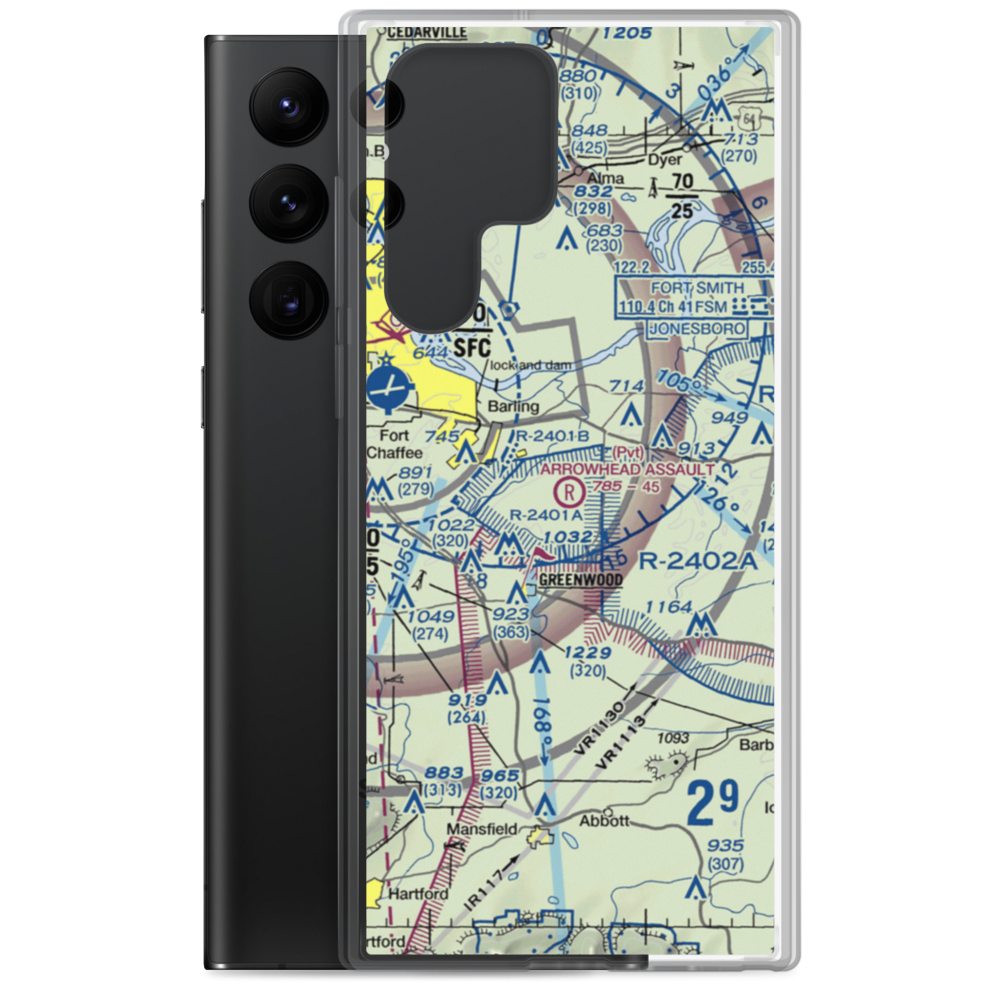 Arrowhead Assault Strip (AZU) VFR Sectional Samsung Case Samsung Galaxy S22 Ultra model shown