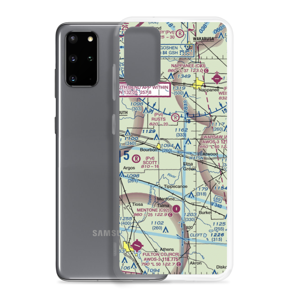 Arrowhead Farm Airport (IN11) VFR Sectional Samsung Case Samsung Galaxy S20 Plus model shown