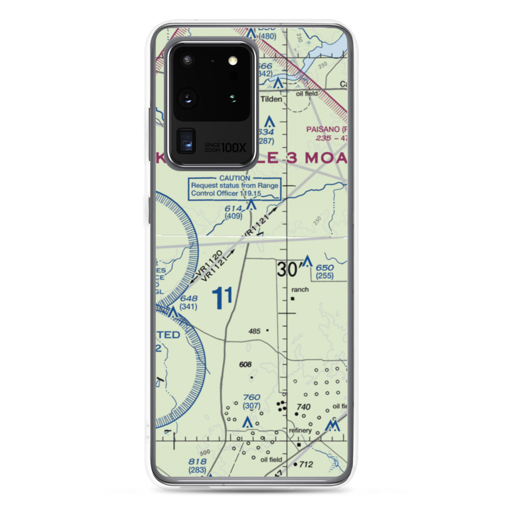 Arrowhead Ranch Airport (TE63) VFR Sectional Samsung Case Samsung Galaxy S20 Ultra model shown
