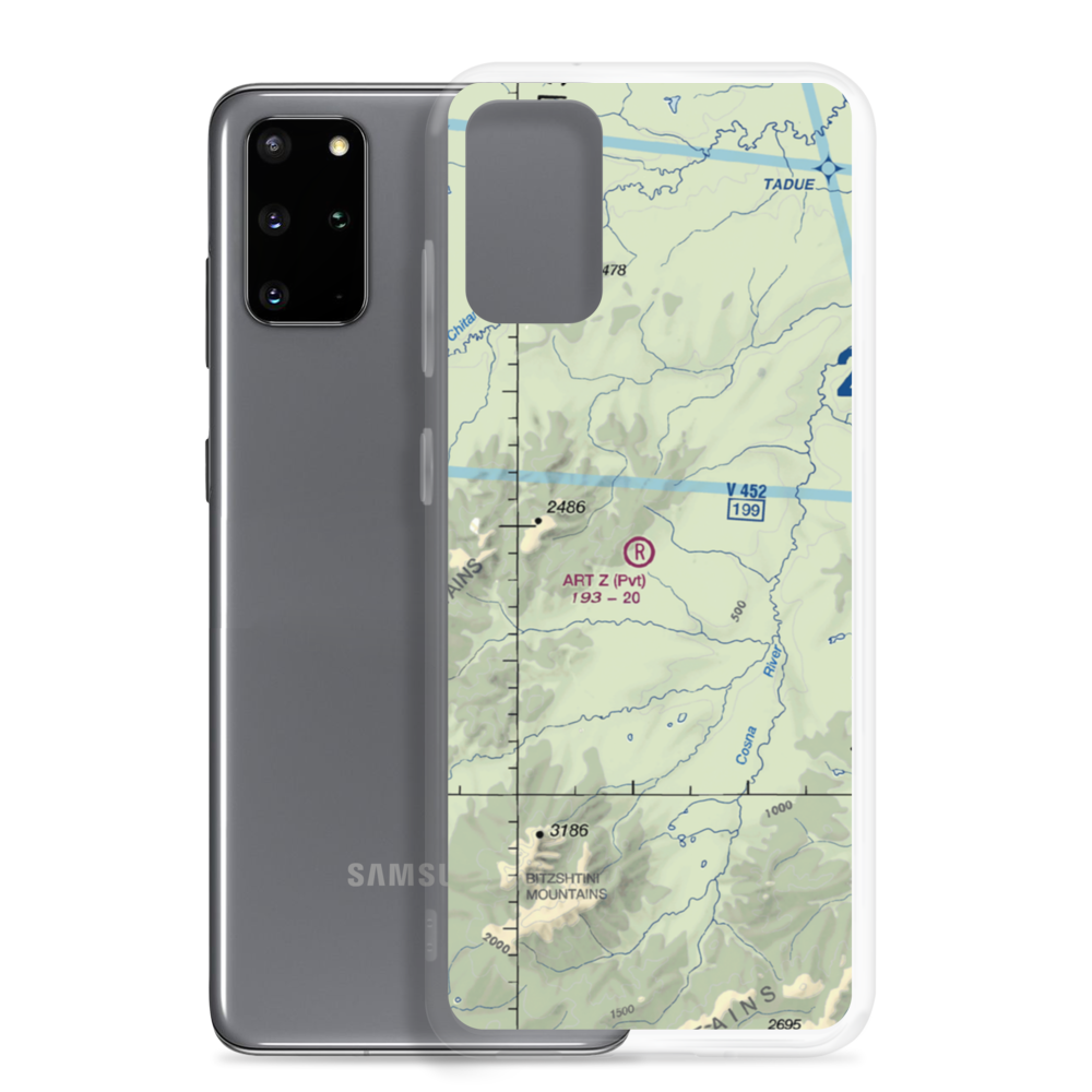 Art Z Airport (7AK0) VFR Sectional Samsung Case Samsung Galaxy S20 Plus model shown