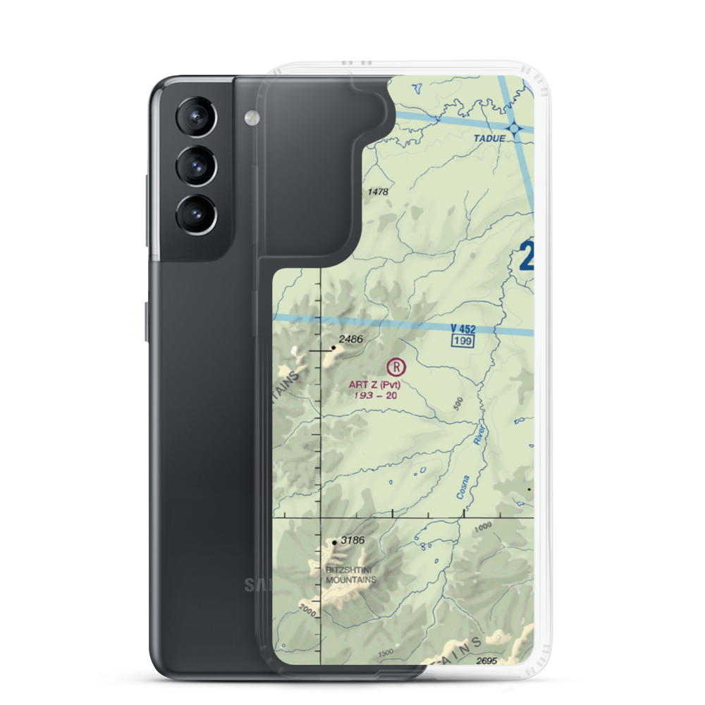 Art Z Airport (7AK0) VFR Sectional Samsung Case Samsung Galaxy S21 model shown
