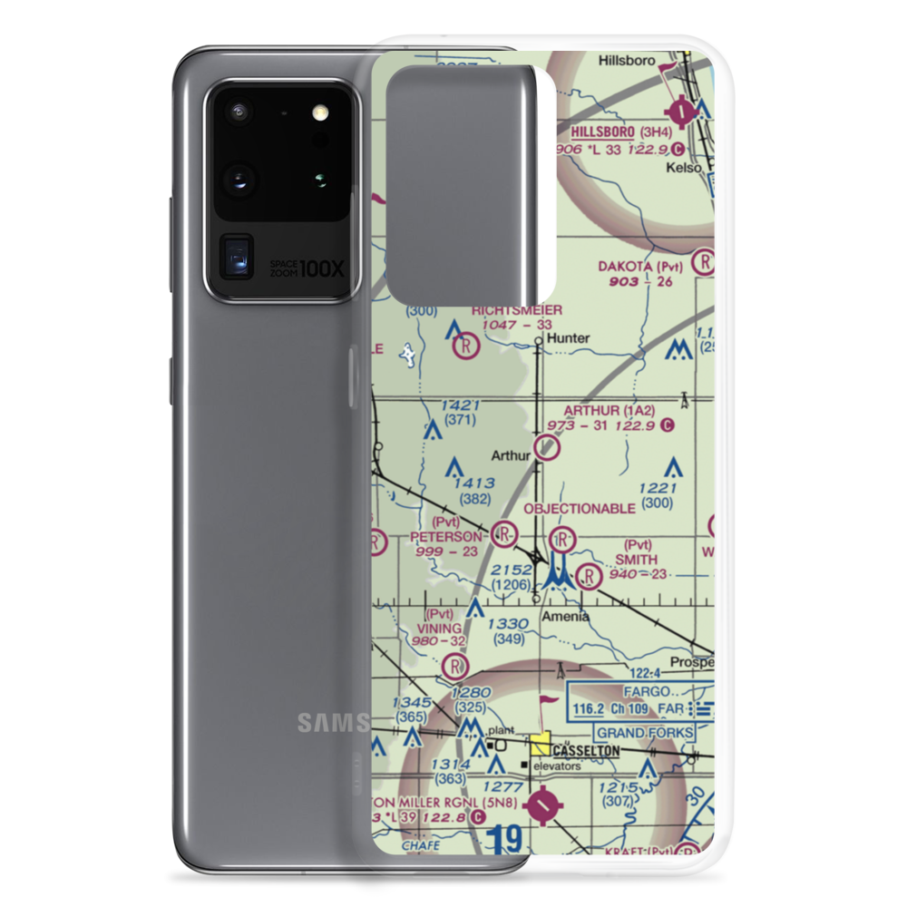 Arthur Airport (1A2) VFR Sectional Samsung Case Samsung Galaxy S20 Ultra model shown
