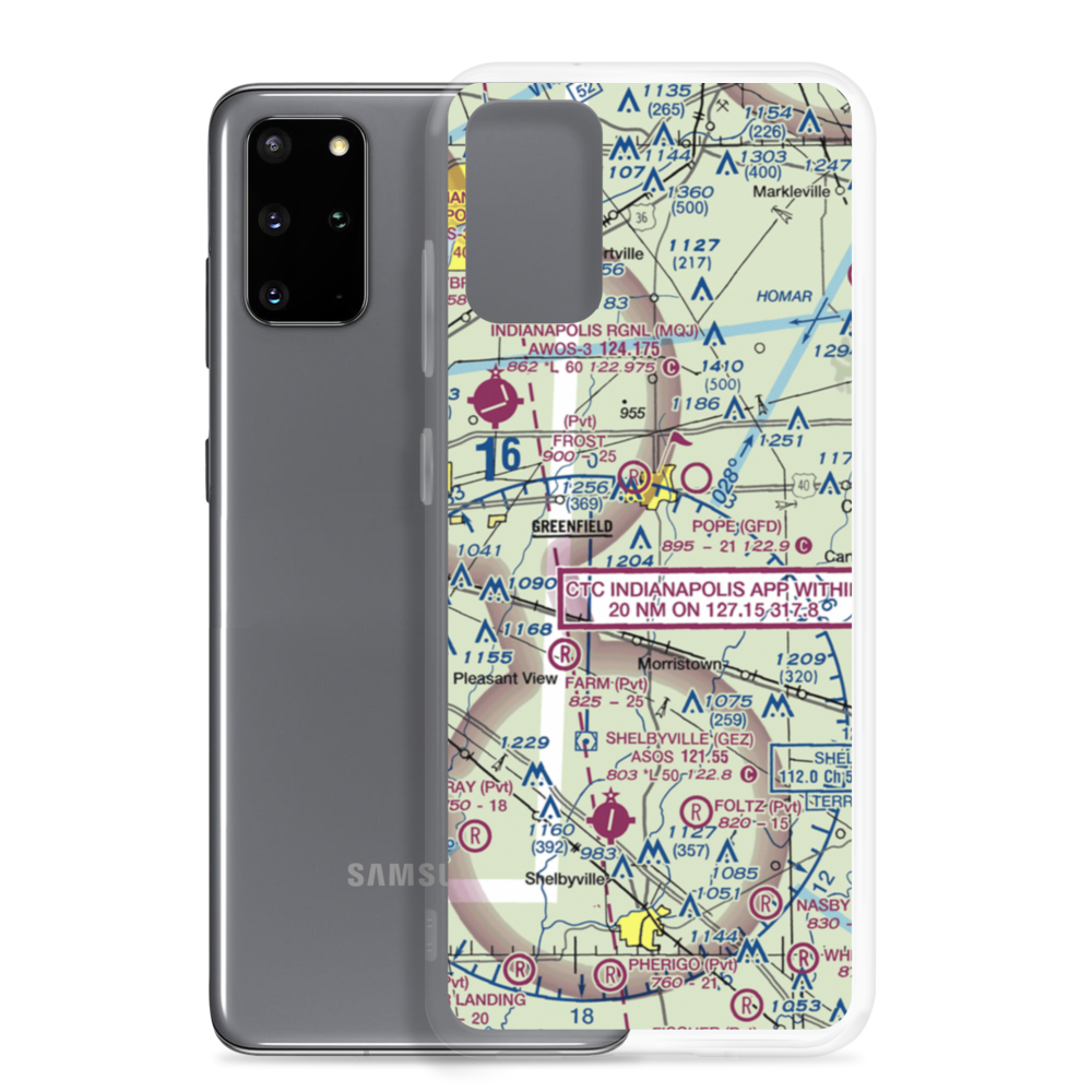 Arthur Airport (II37) VFR Sectional Samsung Case Samsung Galaxy S20 Plus model shown
