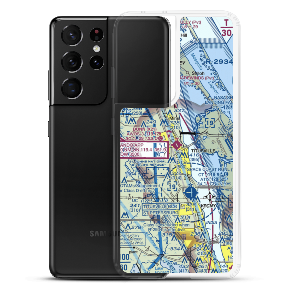 Arthur Dunn Air Park (X21) VFR Sectional Samsung Case Samsung Galaxy S21 Ultra model shown
