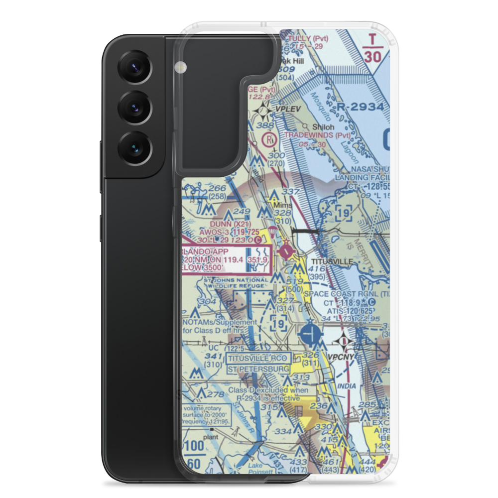 Arthur Dunn Air Park (X21) VFR Sectional Samsung Case Samsung Galaxy S22 Plus model shown