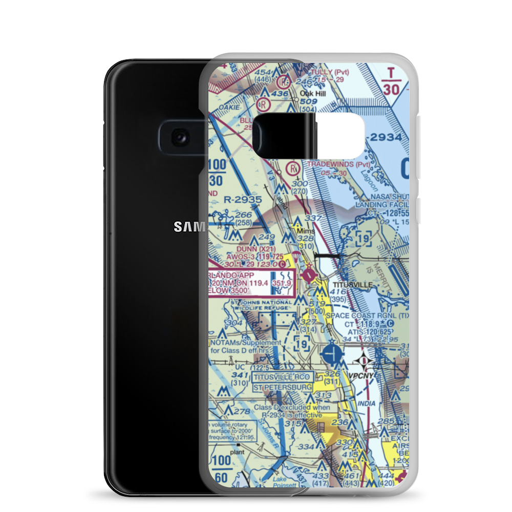 Arthur Dunn Air Park (X21) VFR Sectional Samsung Case Samsung Galaxy S10e model shown