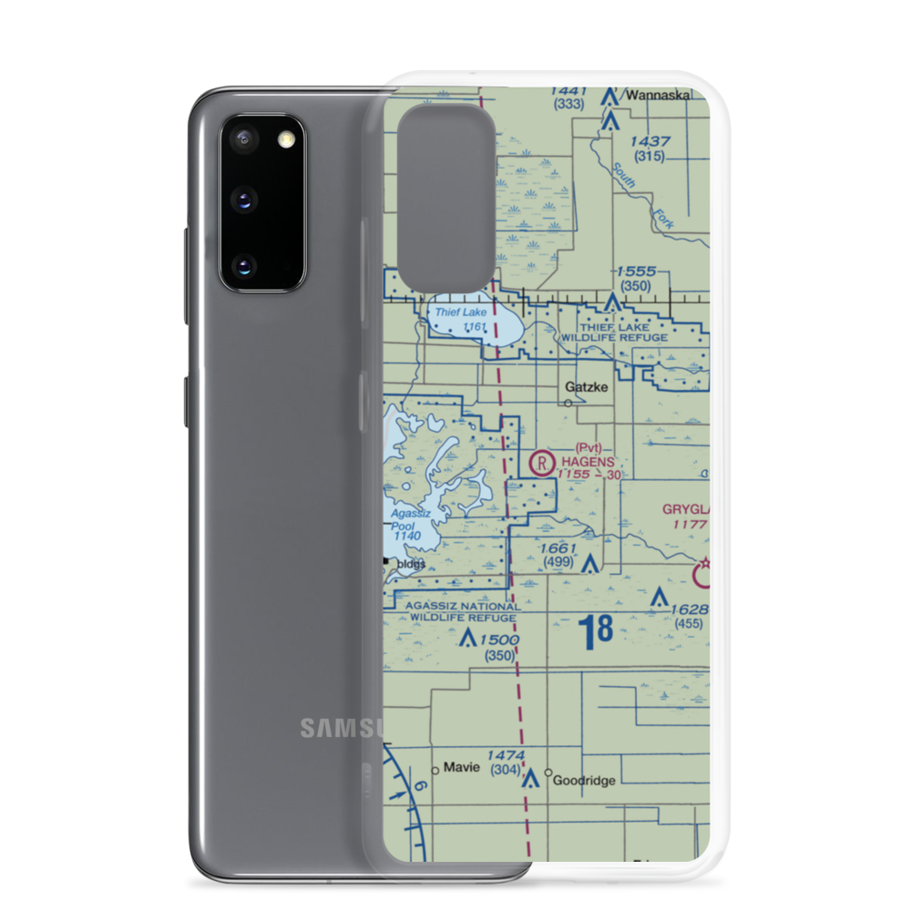 Arthur Field (MN50) VFR Sectional Samsung Case Samsung Galaxy S20 model shown