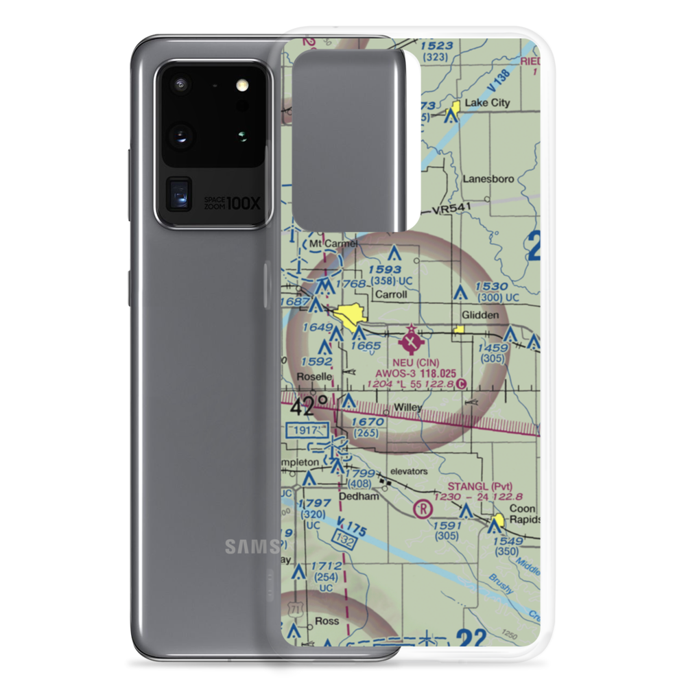 Arthur N Neu Airport (CIN) VFR Sectional Samsung Case Samsung Galaxy S20 Ultra model shown