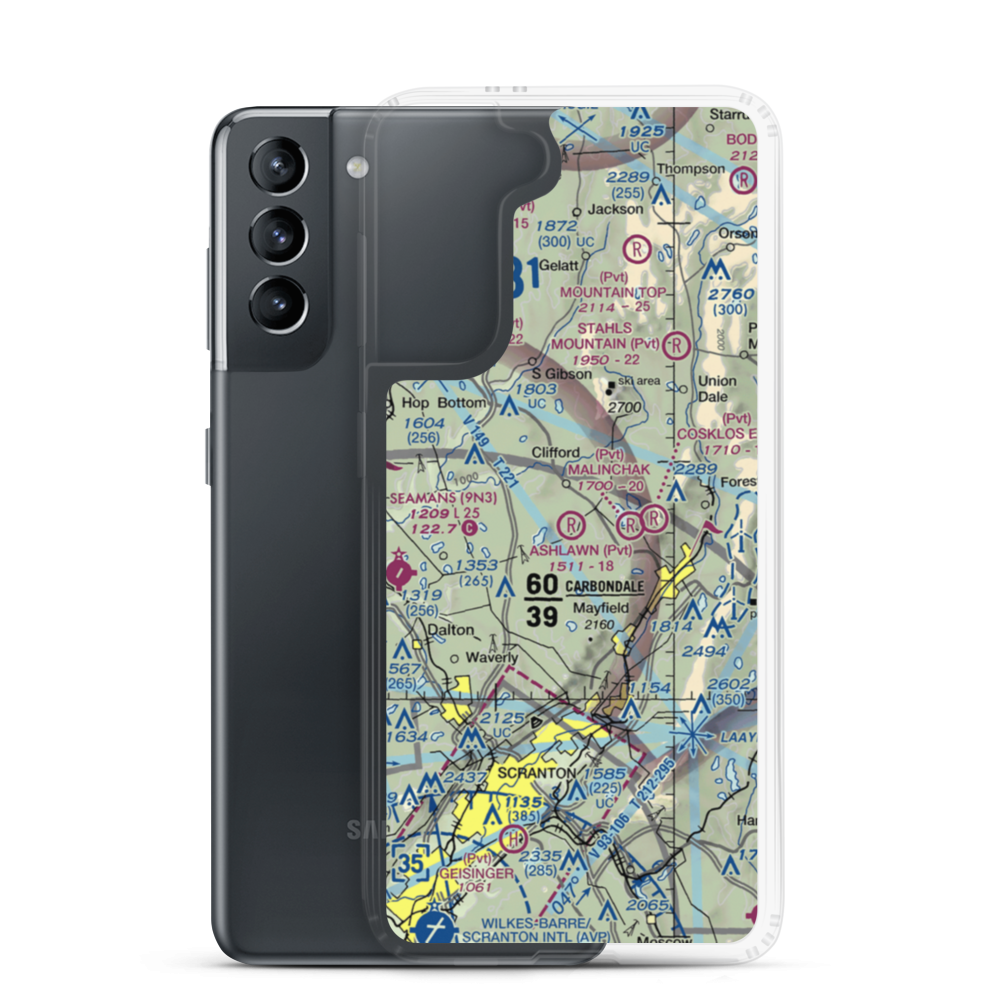 Ashlawn Airport (3PN1) VFR Sectional Samsung Case Samsung Galaxy S21 model shown