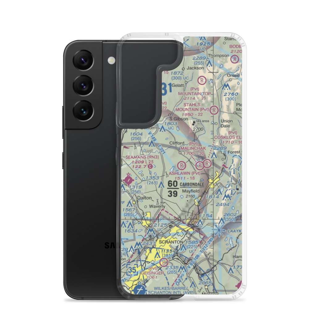 Ashlawn Airport (3PN1) VFR Sectional Samsung Case Samsung Galaxy S22 model shown